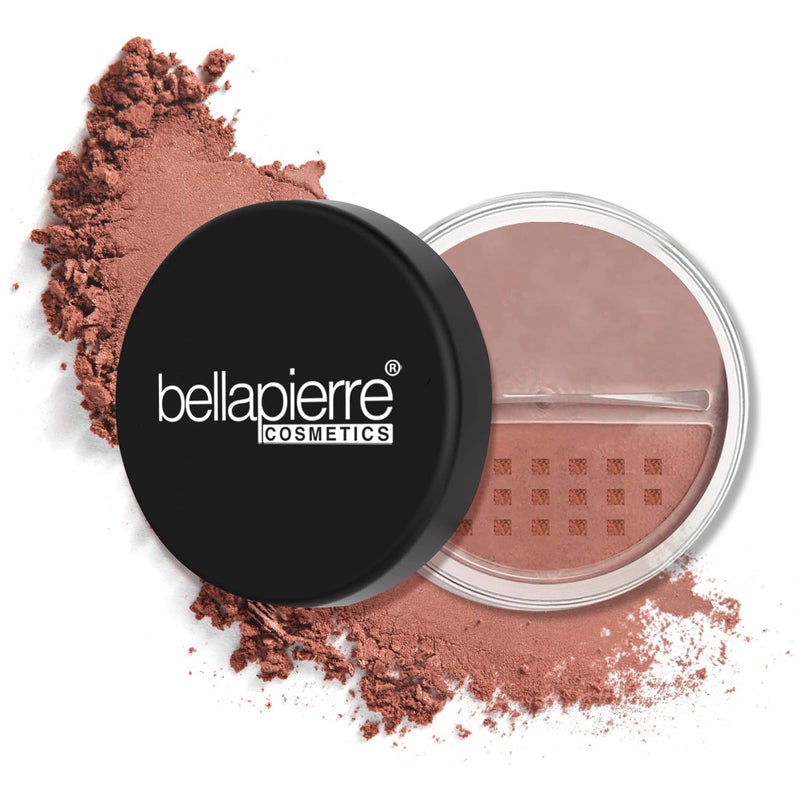 Bellapierre Mineral Blush â€“ Loose Powder Blush, Lightweight Cheek Color, Warm Dewy Finish, Talc-Free, Hypoallergenic & Non-Toxic â€“ 0.3 oz â€“ Amaretto - Image 1
