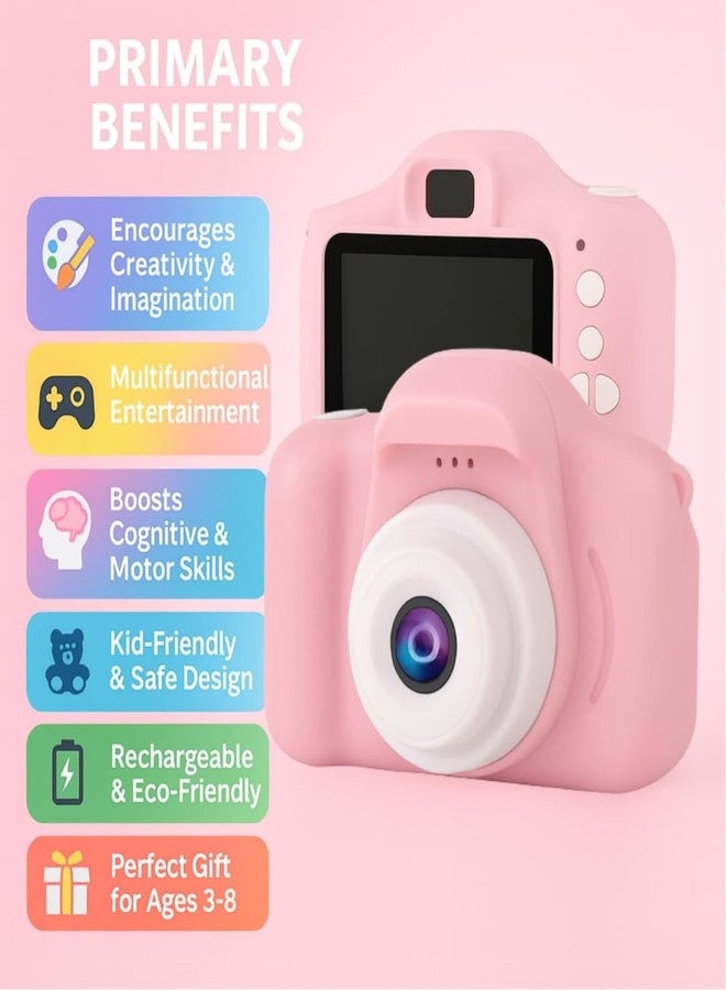 Zepplay Kids Digital Camera (Multicolor) for Boys & Girls | 1080P HD Photo & Video | 13MP Mini Selfie Camera with 2-Inch Screen | USB Rechargeable Gift for Ages 3-15 - Image 2