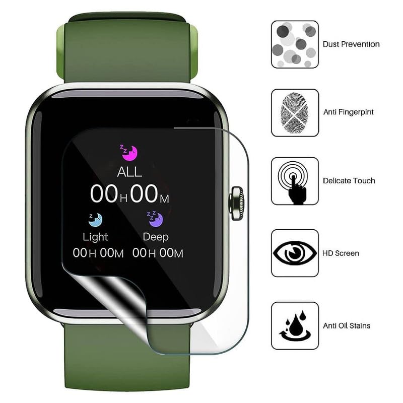 FCS Pack of 3 for ColorFit Pro 4 Alpha smartwatch screen guard | Noise ColorFit Pro 4 Alpha 1.78" TPU Screen Protector (Not A Tempered Glass) - Image 2