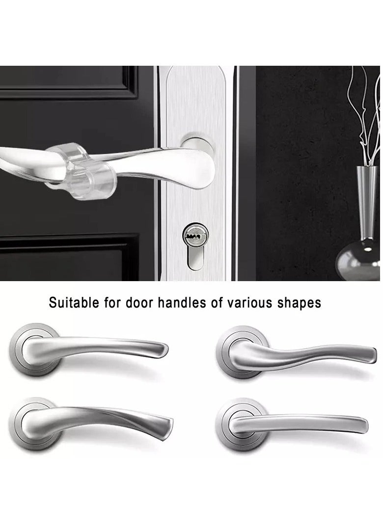 Generic 6PCS Door Handle Bumper, Door Stopper Wall Protector,Silicone Wall Protector, Door Knob Guard for Protecting Wall, Doorknobs, Refrigerator Door, Cabinets(White)  - Image 5