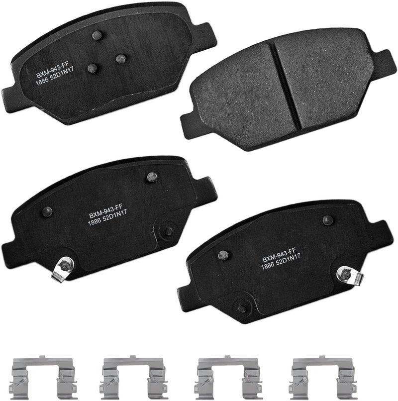 Bendix Premium SBM1886 Semi-Metallic Front Brake Pads for Select Models Buick Envision, LaCrosse, Regal Sportback, TourX, Cadillac XT4, Chevrolet Camaro, Equinox, GMC Terrain - Image 1