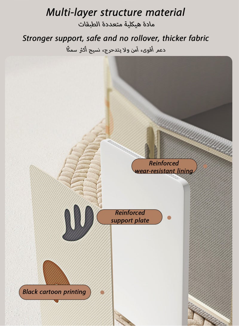 Paka Rabbit Children's Sand Pool - Foldable Ball Pit with 5 kg Simulation Sand 60 Ocean Balls and Beach Toy Set for Toddler Playroom Portable Sandbox Sensory Toy Game Activity Center 47*12 Inch - Image 4