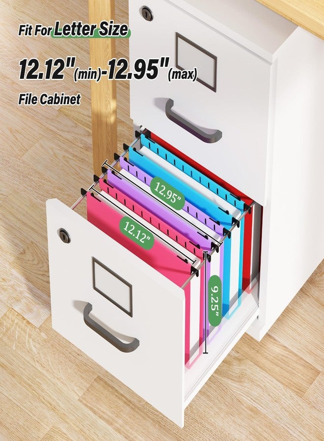 Ansook Plastic Expanding Hanging File Folders Letter Size,6 Pack Extra Capacity Hang Folder,Heavy Duty 2”Expansion,Filing Cabinet Folders,Insertable Tabs,for Office, School & Home,Assorted Colors - Image 2