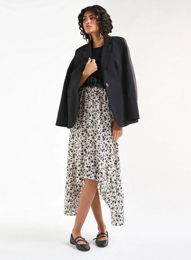 Splash FAV Floral Asymmetric Dress