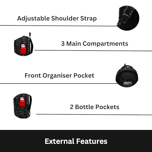 HYDER 30L Zippy Latest And Trendy Stylish Waterproof College/Casual/School Bag/Backpack For Kids, Boys, Girls, Men And Women | Best Bags For Everyday Use (Rocket) - Image 3
