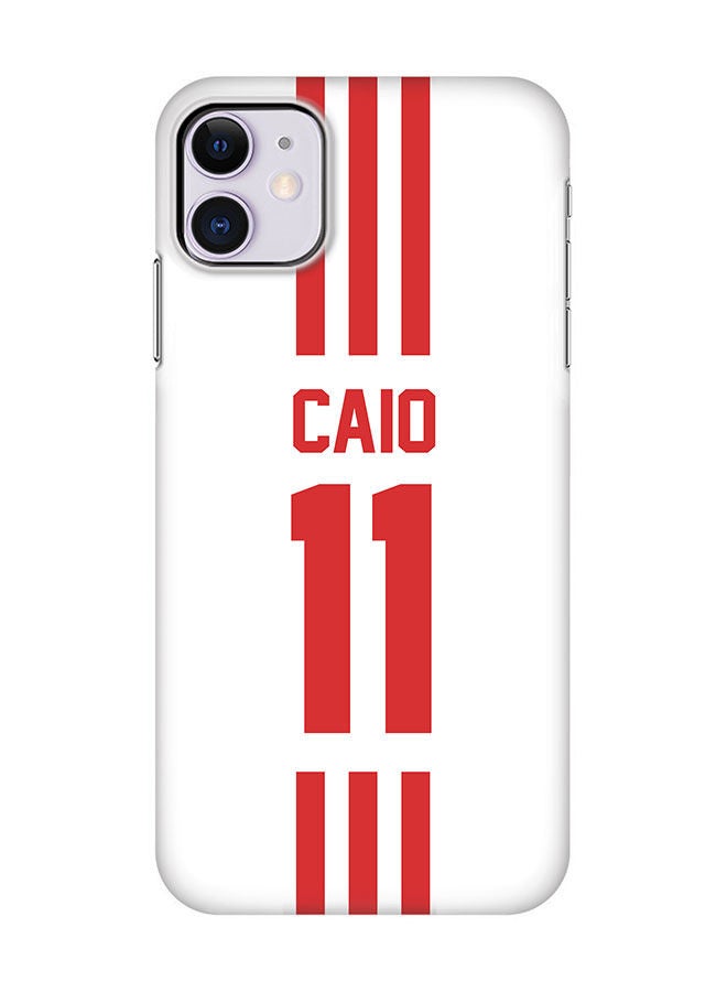 Stylizedd Slim Cover for Apple iPhone 11 Case Snap Classic Series Mobile Cover Hard PC Shield Matte Finish Print -UAE-Player-Caio - Image 1