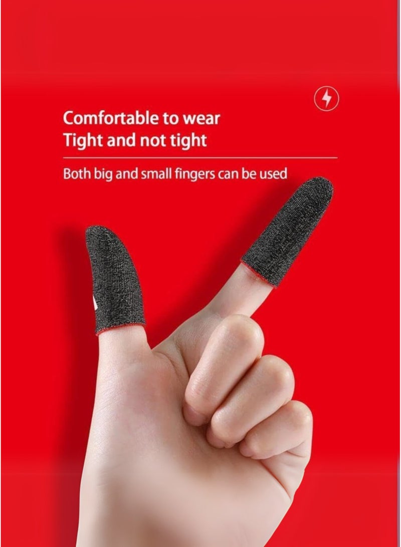 4-Piece Ultra-Thin Mobile Gaming Finger Sleeves – Sweatproof, Anti-Slip Conductive Gloves for PUBG, Free Fire & Call of Duty Mobile - Image 4