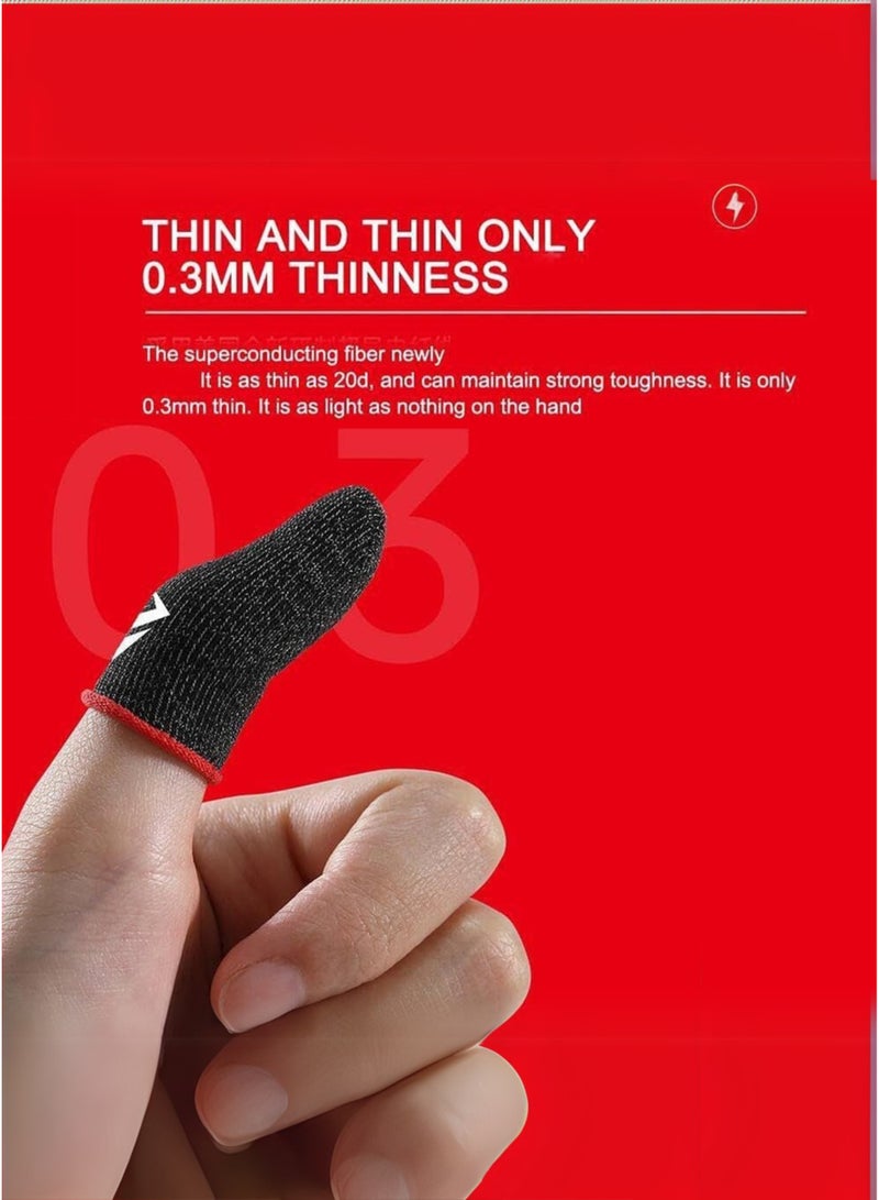 4-Piece Ultra-Thin Mobile Gaming Finger Sleeves – Sweatproof, Anti-Slip Conductive Gloves for PUBG, Free Fire & Call of Duty Mobile - Image 5