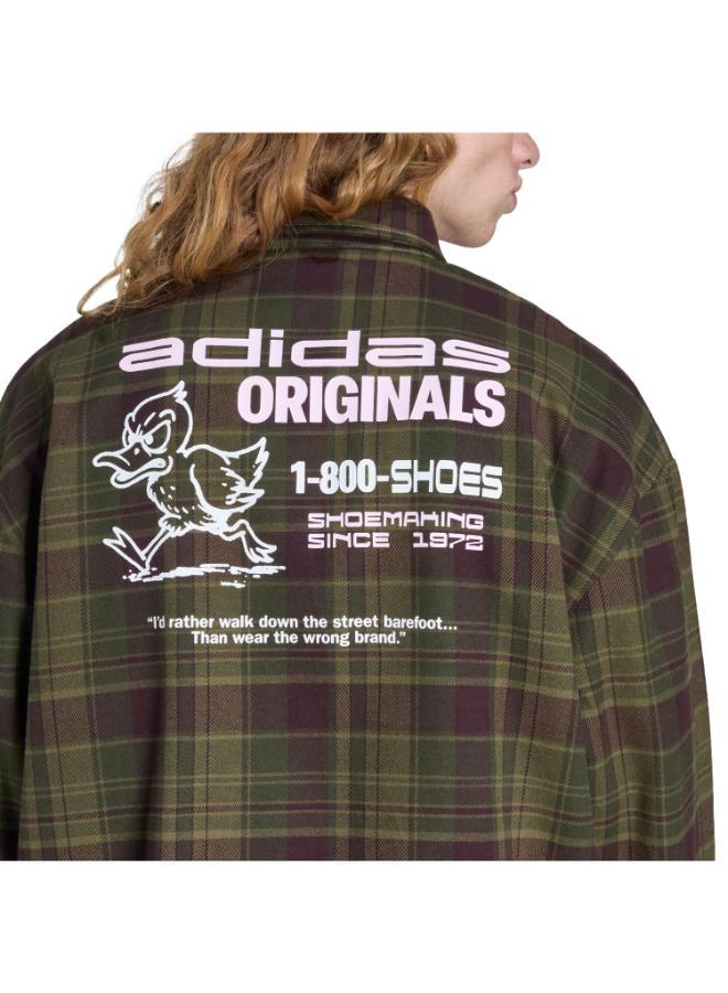 adidas Originals ORIGINALS FLANNEL LONG SLEEVE WORK SHIRT - Image 3
