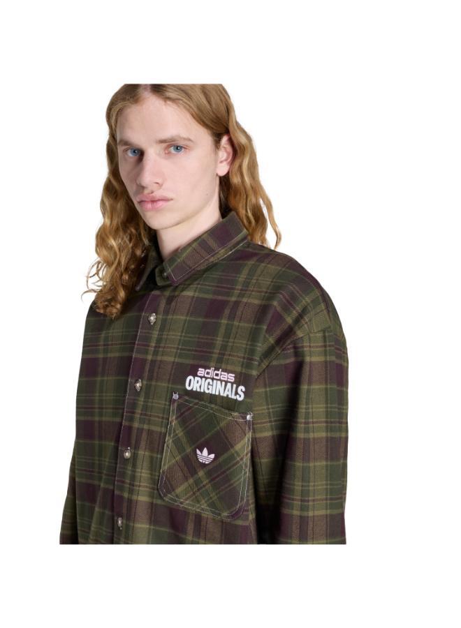 adidas Originals ORIGINALS FLANNEL LONG SLEEVE WORK SHIRT - Image 4
