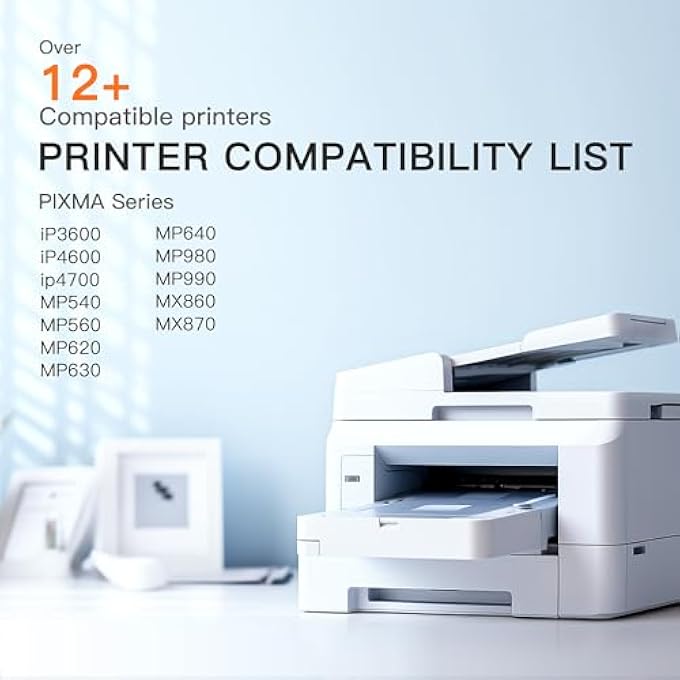 COMPATIBLE INK CARTRIDGE REPLACEMENT FOR CANON PGI-220 PGI220 CLI-221 CLI221 TO USE WITH PIXMA MX860 MX870 MP620 MP560 (2 LARGE BLACK, 2 CYAN, 2 MAGENTA, 2 YELLOW, 2 SMALL BLACK) 10 PACK - Image 2