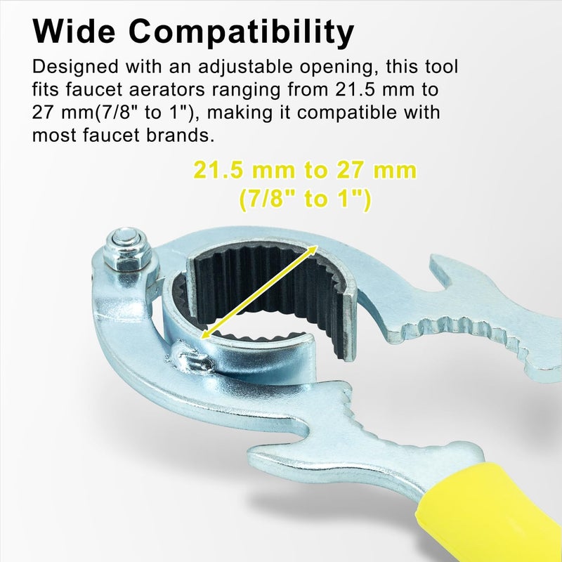 Bedalio Faucet Wrench - Aerator Removal & Replacement Tool for Kitchen & Bathroom Sinks - Image 4