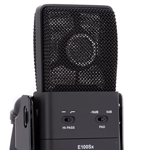 CAD Audio E100SX Large-Diaphragm Supercardioid Condenser Microphone – Vintage Tone, Hi-Pass Filter, 10 dB Pad & Shock Mount - Image 2