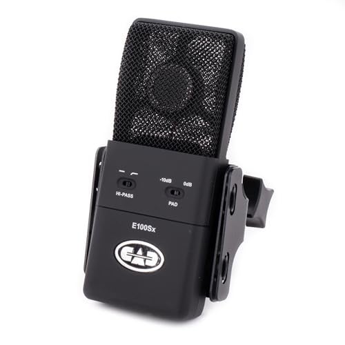 CAD Audio E100SX Large-Diaphragm Supercardioid Condenser Microphone – Vintage Tone, Hi-Pass Filter, 10 dB Pad & Shock Mount - Image 1