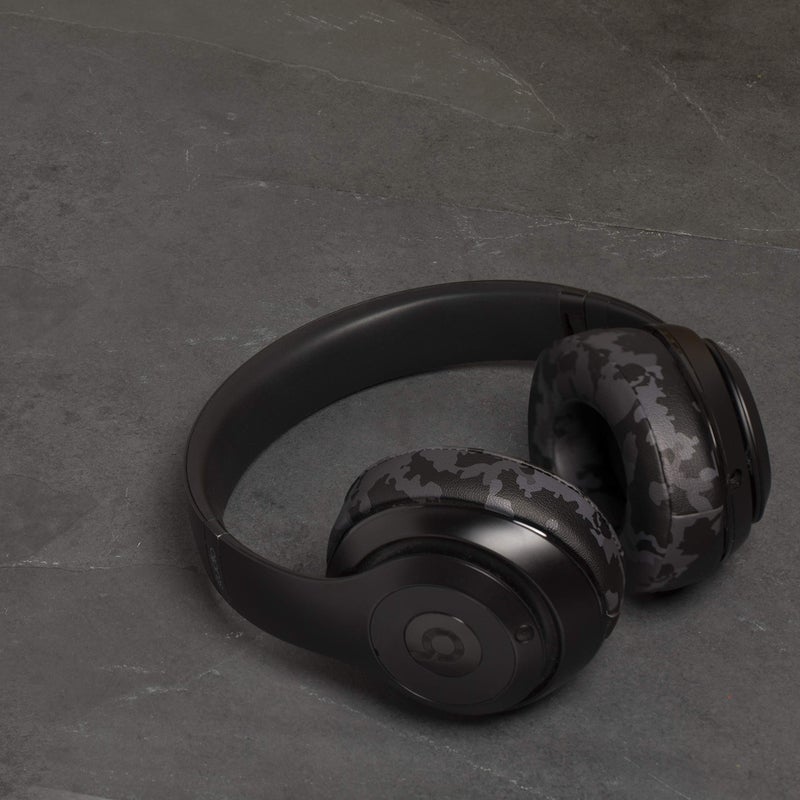 WC Wicked Cushions Replacement Ear Pads for Beats Studio 2 & 3 (B0501, B0500) Wired & Wireless | Does NOT Fit Beats Solo | Softer PU Leather, Enhanced Foam & Stronger Adhesive | Black Camo - Image 3