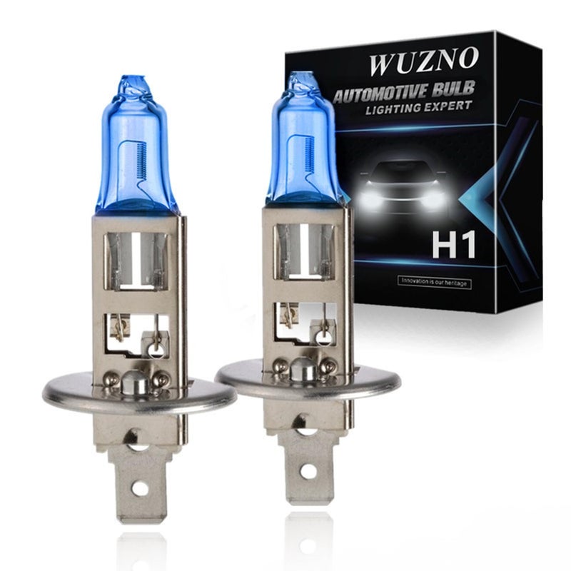 Wuzno H1 Halogen Headlight Bulb/Fog lights 12V 55W White 5000K, 64150 12258 Light bulbs Headlamp Replacement Super Bright - Image 1