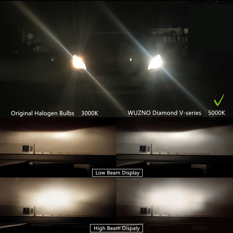 Wuzno H1 Halogen Headlight Bulb/Fog lights 12V 55W White 5000K, 64150 12258 Light bulbs Headlamp Replacement Super Bright - Image 2