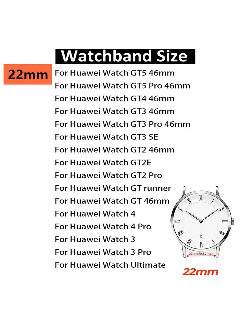 Universal 22mm Titanium Band for HUAWEI Watch 4 3 Pro/GT 5 4 3 Pro, Luxury Titanium Metal Replacement Watch Strap for Men and Women, Titanium Color - Image 5