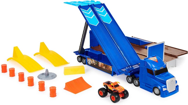 Monster Jam , Transforming Hauler Playset and Storage with Exclusive El Toro Loco Monster Truck, 1:64 Scale, Kids Toys for Boys and Girls Ages 4-6+ - Image 5