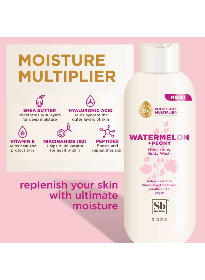 سوب بوكس غسول الجسم سوب بوكس بالبطيخ والفاوانيا – مرطب ومنعش للبشرة – 591 مل - Image 4