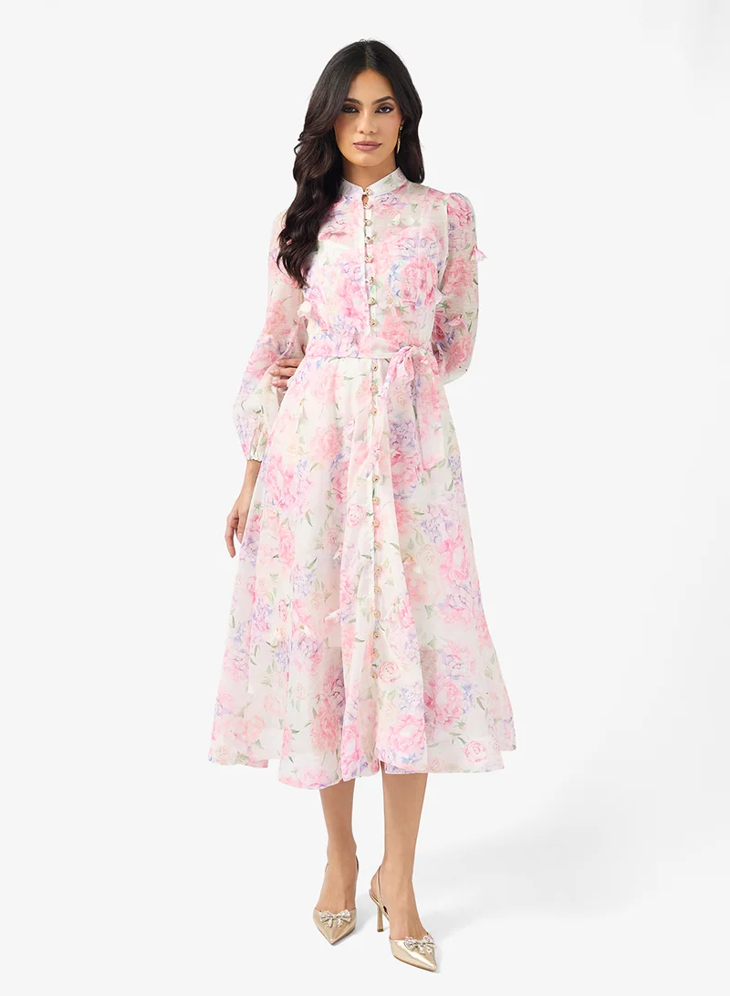 Khizana Floral Print Dress