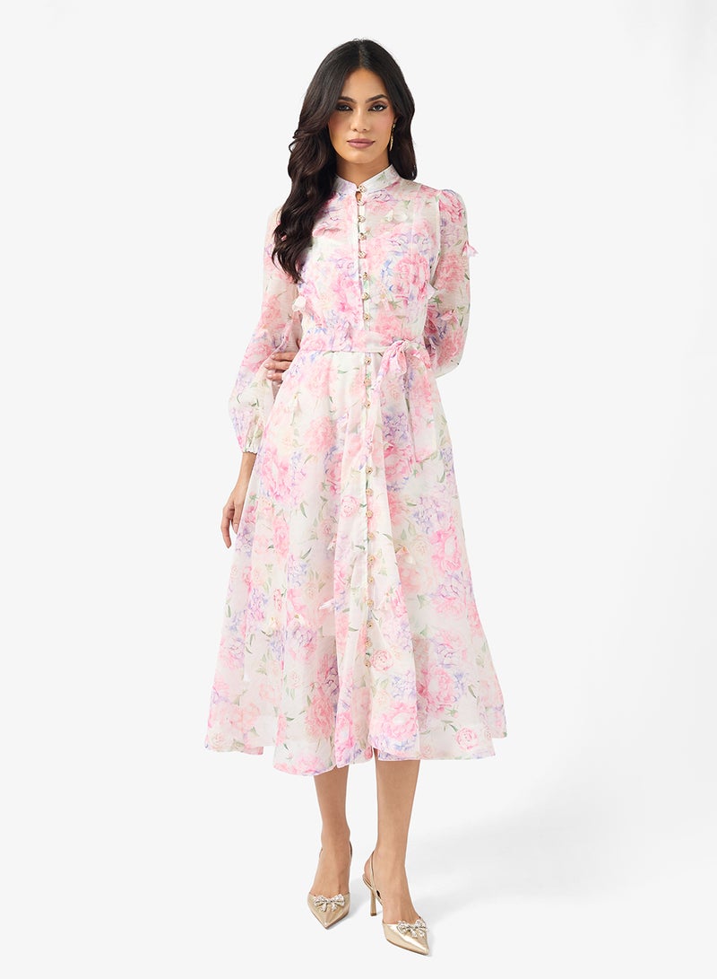 خزانة فستان بطبعة زهور - Image 4