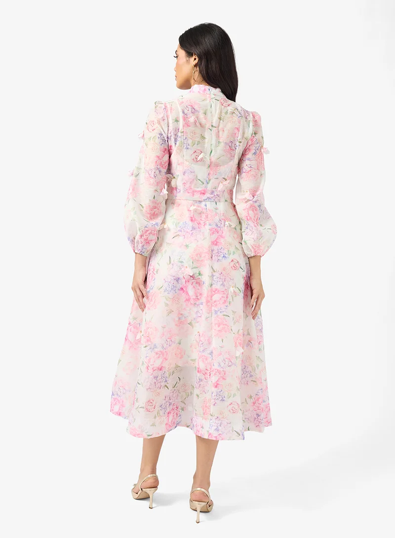 خزانة Floral Print Dress