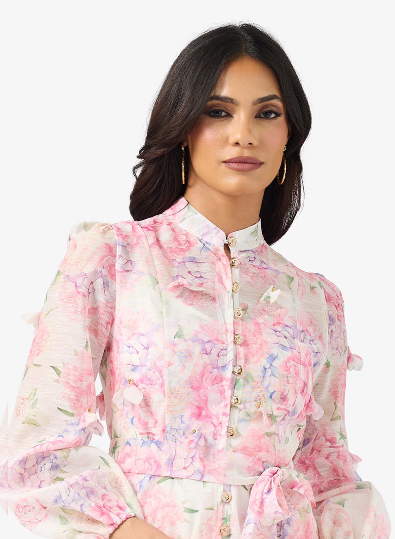 خزانة فستان بطبعة زهور - Image 3