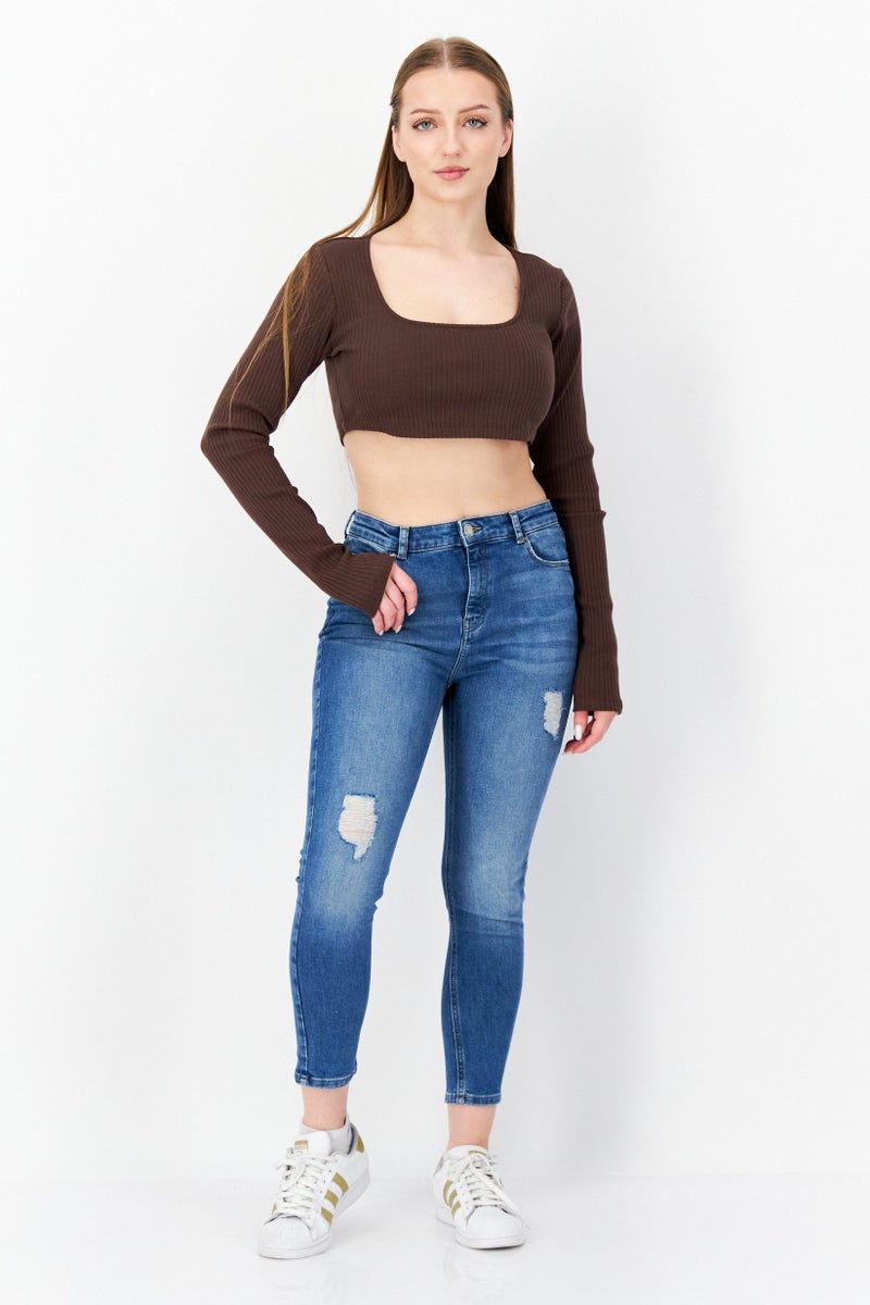 Miss Selfridge Women Petite Wash Stretchable Denim, Blue - Image 2