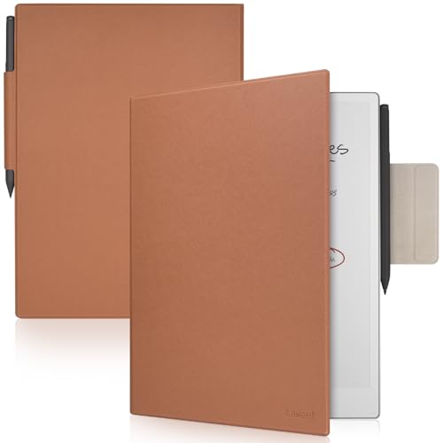 Caweet Case for Remarkable Paper Pro 11.8 Inch 2024 Released, Premium PU Leather Lightweight Book Folio Cover with Bulit-in Magnet & Pen Holder, Brown - Image 1