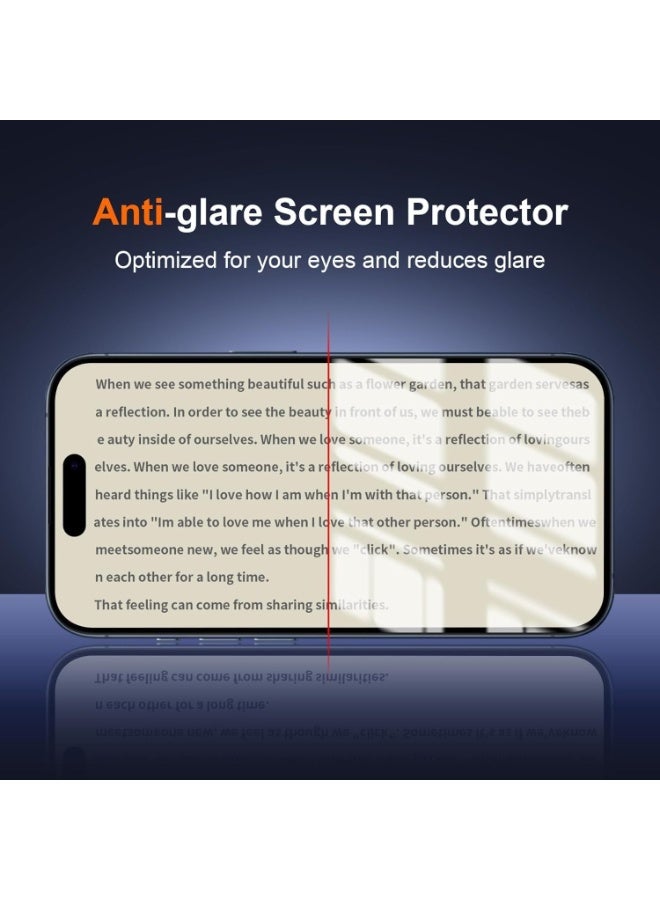 Muzz Transparent 2 Pack for iPhone 14 Plus Matte Anti-Glare Screen Protector, Anti-Reflection, Anti-Fingerprint, Smooth as Silk 9H Tempered Glass Film for Gaming Enthusiasts (iPhone 14 Plus) - Image 4