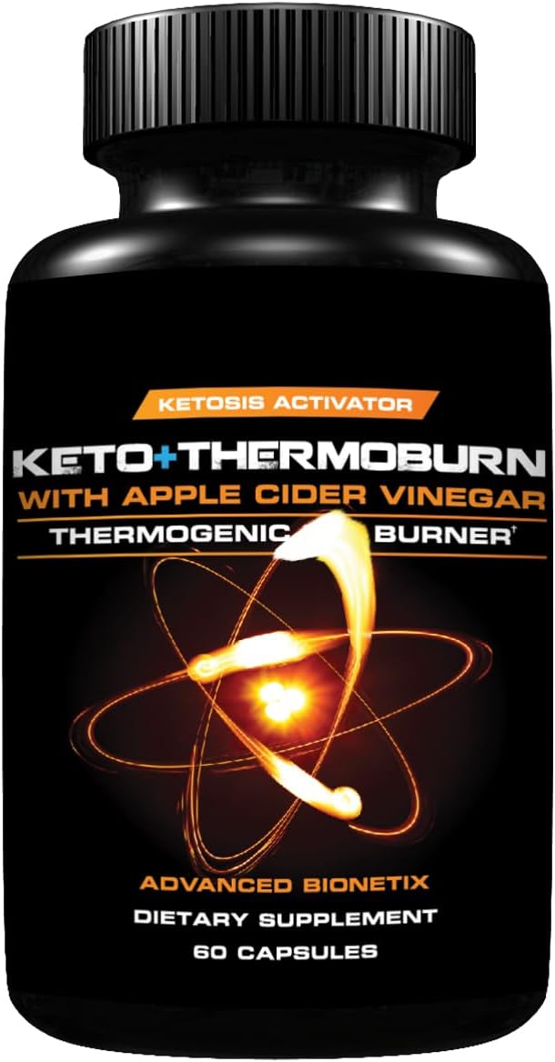 Advanced Bionetix ThermoBurn Ketosis Activator Keto Supplement  Apple Cider Vinegar Capsules Thermogenic Weight Loss ACV Pills Work Synergistically Hunger Control Detox Diet Pills That Work - Image 1