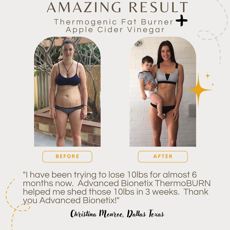 Advanced Bionetix ThermoBurn Ketosis Activator Keto Supplement  Apple Cider Vinegar Capsules Thermogenic Weight Loss ACV Pills Work Synergistically Hunger Control Detox Diet Pills That Work - Image 3