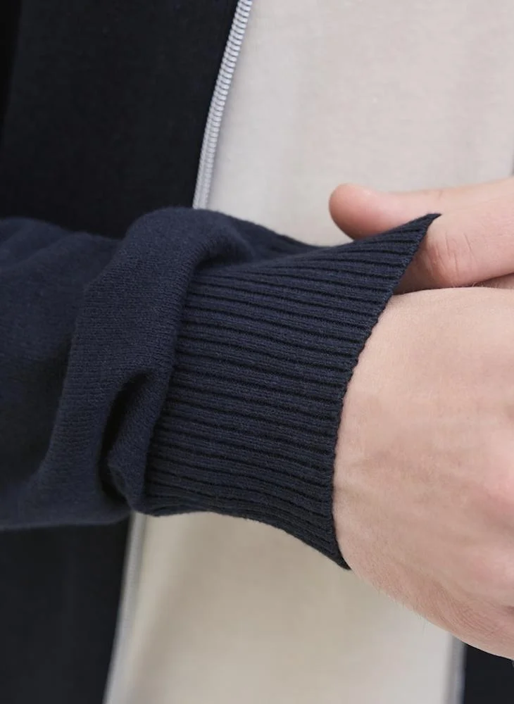 JJ Rebel Bcallum Knit Polo Full Zip Cardigans