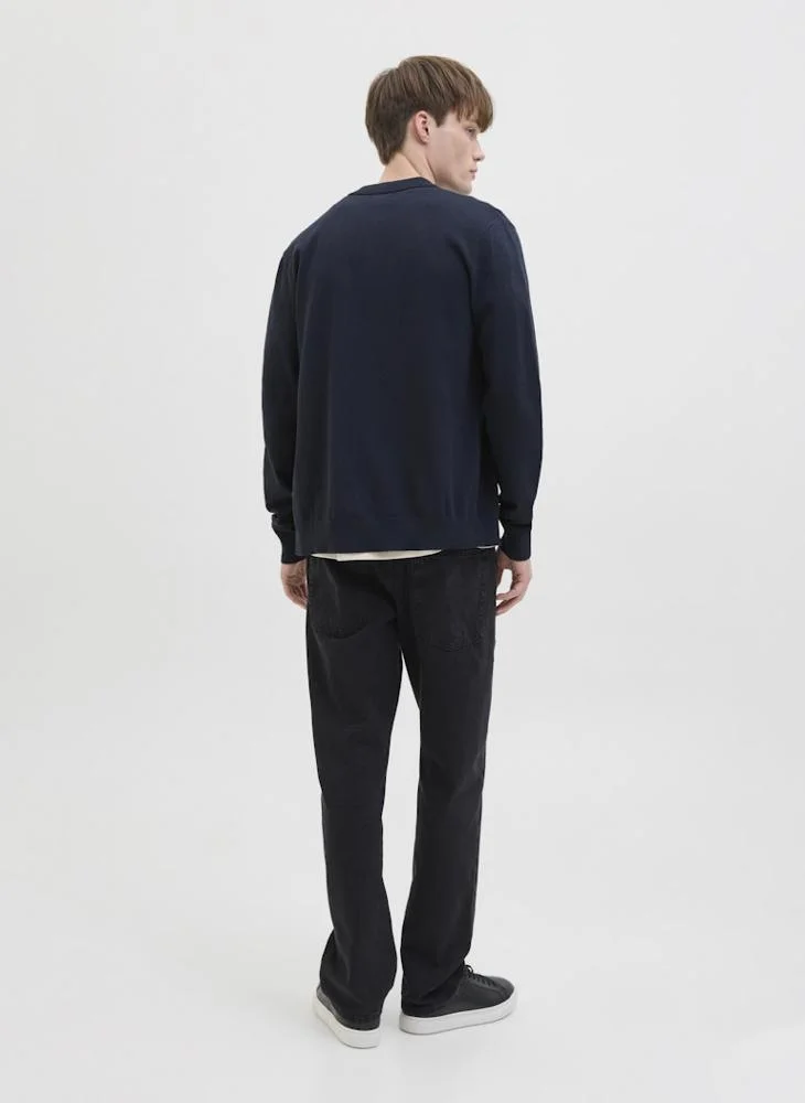 JJ Rebel Bcallum Knit Polo Full Zip Cardigans