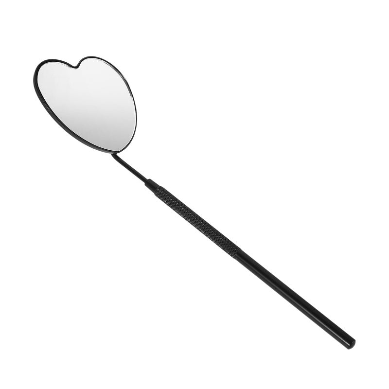 2pcs Heart Shaped Mirror For Eyelash Extensions Handheld Lash Mirror For Salon Use Stainless Steel Eyelash Mirror Handheld Eyelash Check Mirror Portable Lash Mirror - Image 5