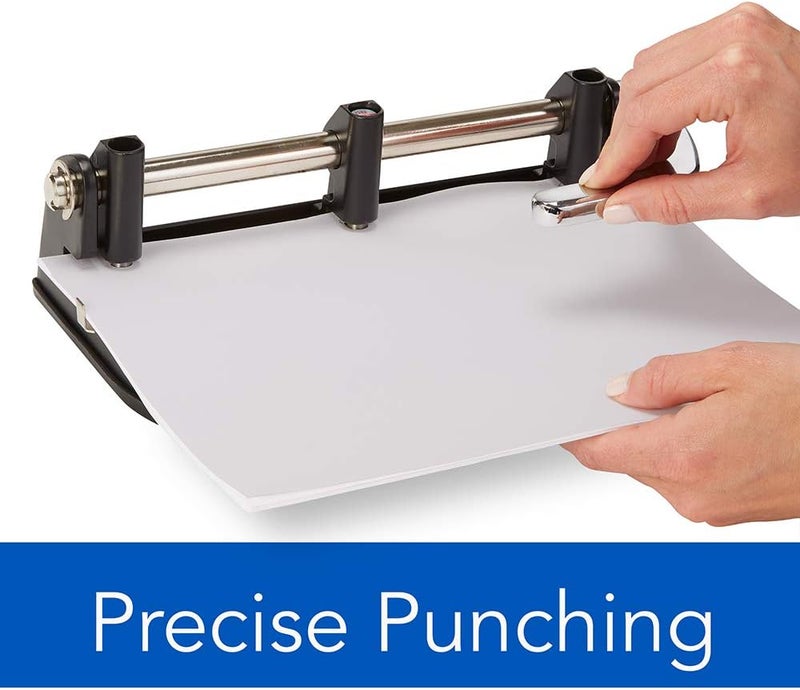 Swingline Heavy Duty 2-7 Hole Punch with Adjustable Punch Heads and 40 Sheet Capacity - Image 4