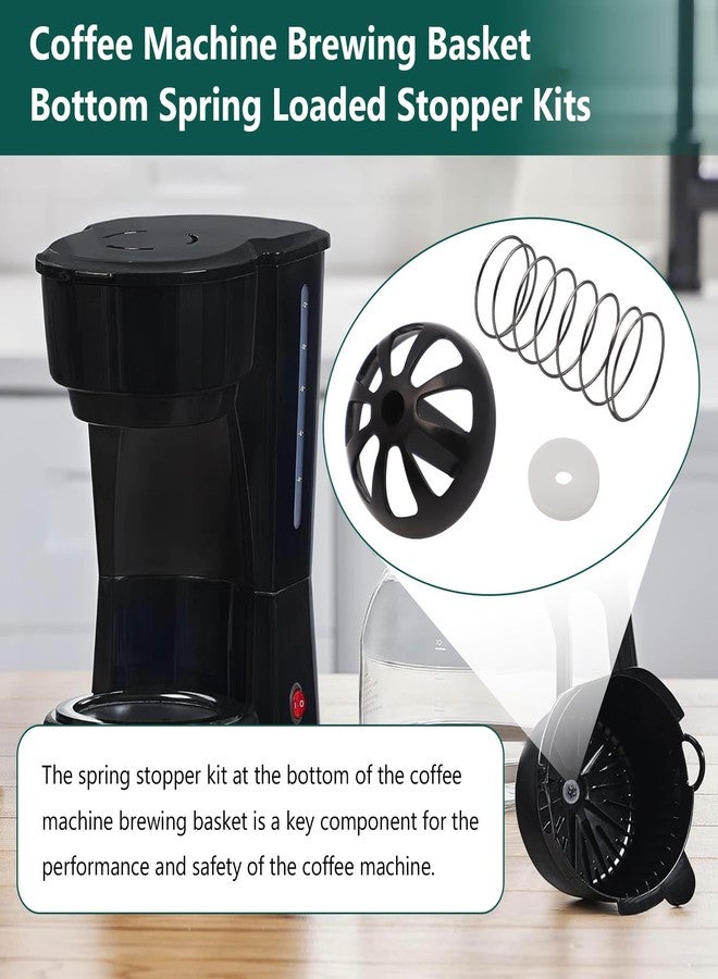 VSIOEQPAJ Coffee Machine Brewing Basket Bottom Spring Loaded Stopper Kits for Coffee Makers Brew Basket, Replacement for Mr. Coffee Hamilton Coffee Machine Accessory 990117900 990237500 - Image 5
