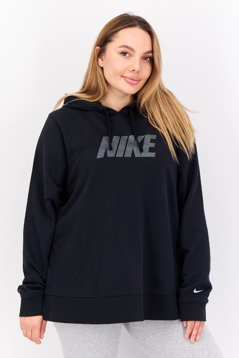 Nike ملابس رياضية نسائية بأكمام طويلة مناسبة في الهواء الطلق، سوداء - Image 1