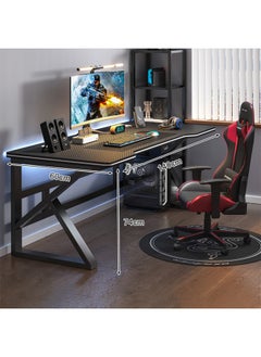 NKX Solid Carbon Fiber Computer Desk for Bedroom, Game Room, Office and Modern Business 140 CM  - Image 2