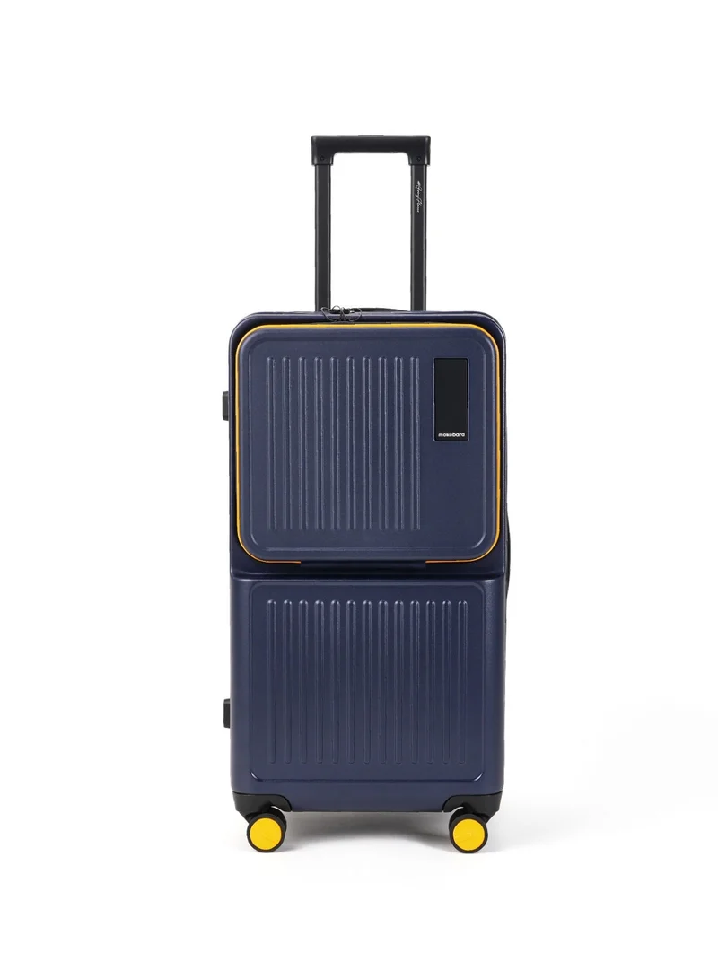 Mokobara The Transit Trunk Suitcase - Polycarbonate Material | We Meet Again Sunray, Navy Blue