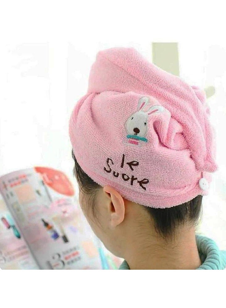 منشفة تجفيف الشعر من المايكروفايبر لون عشوائي قطعه واحدة - Image 2