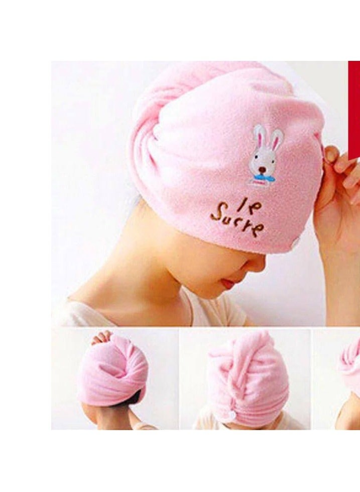 منشفة تجفيف الشعر من المايكروفايبر لون عشوائي قطعه واحدة - Image 3