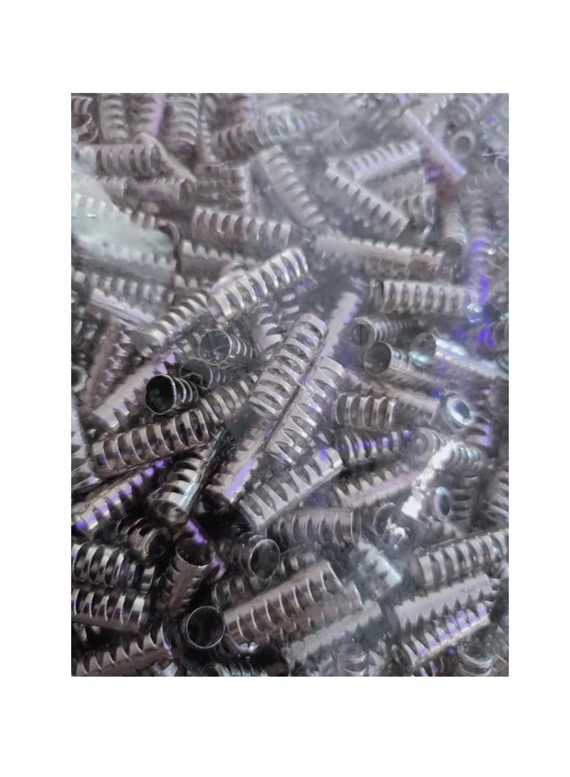 MySouq-Store 30 قطعة أغطية نهاية لأربطة الأحذية والأربطة والخيوط العريضة، أقفال سلك زنبركية، سدادة نهاية بلاستيكية، مثبت تبديل بفتحتين مزدوجتين، نهاية حبل لأربطة السحب، وأربطة الأحذية، والخيام، وروابط التثبيت، لون فضي - Image 2