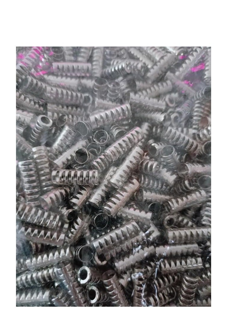 MySouq-Store 30 قطعة أغطية نهاية لأربطة الأحذية والأربطة والخيوط العريضة، أقفال سلك زنبركية، سدادة نهاية بلاستيكية، مثبت تبديل بفتحتين مزدوجتين، نهاية حبل لأربطة السحب، وأربطة الأحذية، والخيام، وروابط التثبيت، لون فضي - Image 5