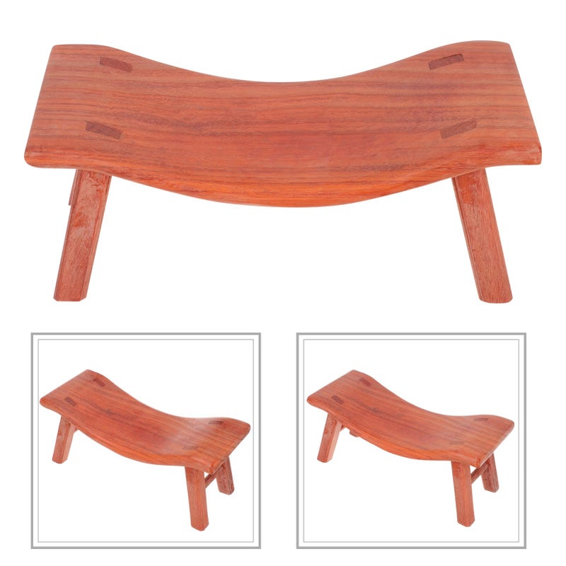 Ergonomic Wooden Neck Pillow Hardwood Massage Support Portable Arc Design For Travel - Image 3
