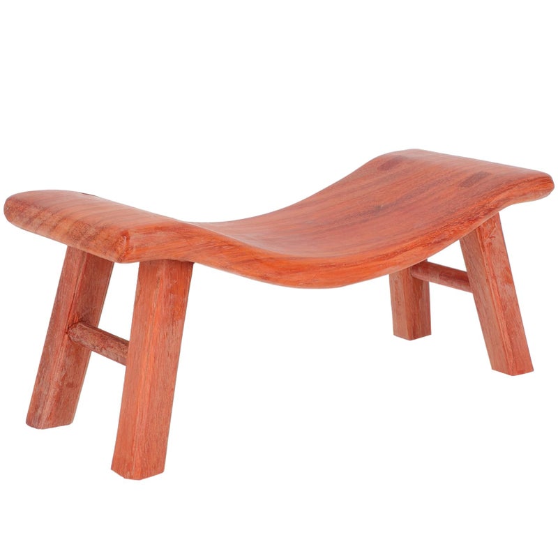 Ergonomic Wooden Neck Pillow Hardwood Massage Support Portable Arc Design For Travel - Image 2