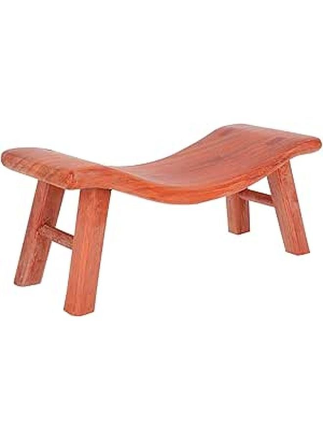 Ergonomic Wooden Neck Pillow Hardwood Massage Support Portable Arc Design For Travel - Image 1