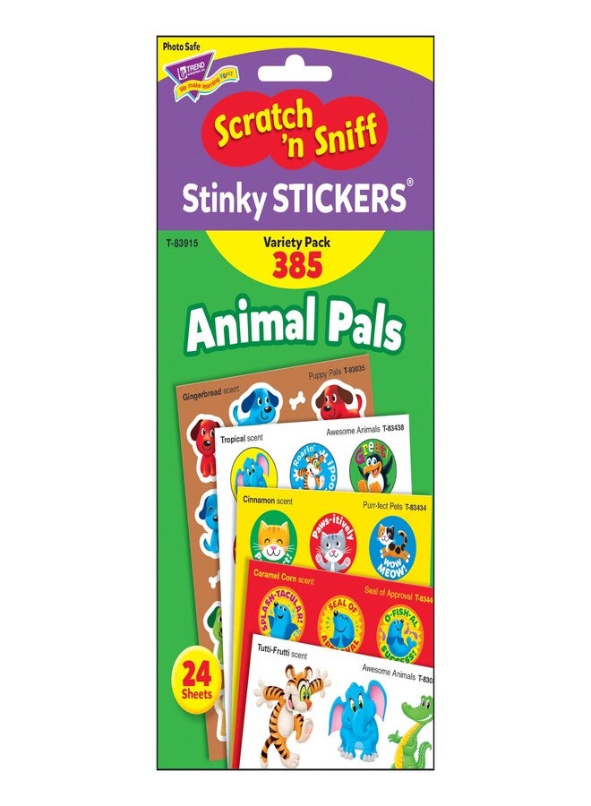Trend Animal Pals Stinky Stickers Variety Pack by TREND Enterprises, Inc.; 385 ct.; 52 Designs, 5 scents - Image 3