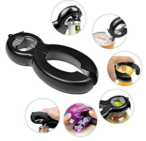 ONSUR ONSUR Opener for Jar Bottle Can Bag Safety Seal Lid Twist Off Seal Gripper Cap Opener Multi Lid Off 8 Shaped Tool Narrow Circle for Soda Bottle and Large for Jar Opening and Cap Opening - Image 3